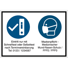 Februar wird der lockdown in österreich gelockert: Aktuelle Corona Schilder Piktogramme Maskenpflicht Seton