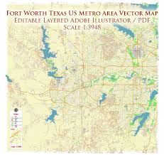 Additional information about 4516 adobe dr, fort worth, tx 76123. Fort Worth Texas Us Map Vector Metro Area Accurate High Detailed City Plan Editable Adobe Illustrator