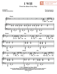 I Will Sheet Music Download Sheet Music Music Download Sheet Music Pdf
