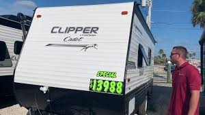 General rv carries a large selection of rvs for sale including campers, motorhomes, travel trailers, fifth wheels and toy hauler rvs. New 2020 Coachmen Rv Clipper Ultra Lite 17fq Travel Trailer At Sun Camper Liquidators Fort Pierce Fl Cv 2205