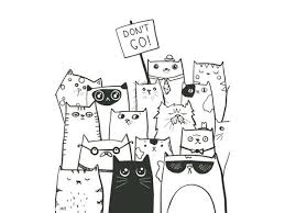 Printable Don T Go Goodbye Cats Greeting Card From All Etsy In 2020 Cat Greeting Cards Printable Greeting Cards Cards