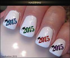 2015 Graduation Nail Decal Graduation Nail Design Nailthins Graduation Nails Graduation Nail Art Graduation Nail Designs