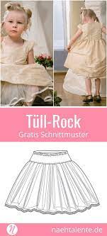 Genau das ist bei dem festlichen kleid in. Tullrock Fur Madchen Freebook In Gr 92 140 Nahtalente Tullrock Kleid Madchen Hochzeit Schnittmuster Madchen