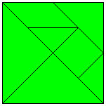 Follow the instructions to make a tangram and then use it to create a christmas tree. Christmas Tangram