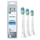 Sonicare Optimal Plaque Control Replacement Brush Heads, White, 3 pack, HX9023/92 Phillips
