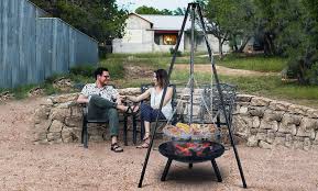 Check them out on amazon: Multi Purpose Fire Pit Tripod Groupon