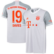 Bayern munich, borussia dortmund and the rest of the bundesliga teams are turning out in fine style once again in 2020/21. Alphonso Davies Bayern Munich Adidas 2020 21 Away Replica Jersey Gray