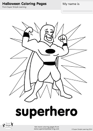 If your child loves interacting. Superhero Coloring Page Super Simple