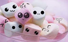 I Won T Eat You 3 Cute Marshmallows Wallpaper Cute Marshmallows Hd Cute Wallpapers