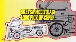 Mobil dengan kabin ganda selain itu juga sangat berguna untuk memuat. 33 Kumpulan Gambar Sketsa Mobil L300 Terkeren Paperbola