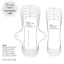 Front Bleeder Light Flow Menstrual Cloth Pad Pdf Sewing Etsy Cloth Pads Cloth Pad Pattern Diy Bralette