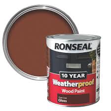 Is this the proper order of steps: Ronseal Dark Oak Gloss Wood Paint 750ml