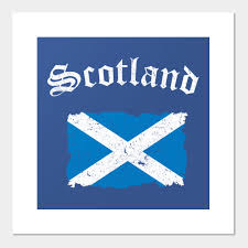 The magazine scotland on sunday reported discussion on the introduction of a flag for the scottish parliament. Vintage Scotland Flag Scotland Posters And Art Prints Teepublic