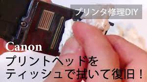 プリンタ修理DIY] その１：プリントヘッドを取り出してティッシュできれいに拭いてみた Canon iX6830 - YouTube