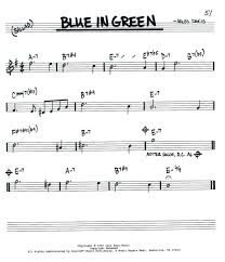 Das ding 3 buy now in stretta sheet music shop. Blue In Green Miles Davis Bill Evans Merken