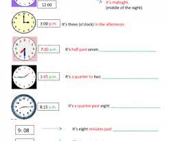 telling time