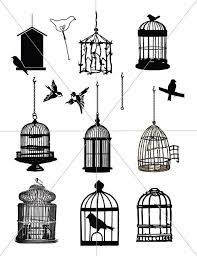 Birdcage Images Bird Cage Vectors Printable Bird Clipart Etsy Birdcage Tattoo Cage Tattoos Bird Clipart