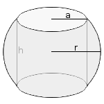 Surface area = 4 × π × r 2 Spherical Ring Geometry Calculator