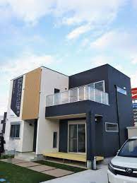 シンプルモダンな家 ベランダ 手すり シンプルモダンな家 家