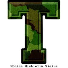 This blue, pink, and green versatile floral banner comes in every letter, number, and a few symbols. Monica Michielin Alfabetos Novo Alfabeto Camuflado Verde Png Green Camouflage Alphabet Png Green Camouflage Typography Alphabet Alphabet