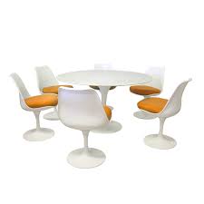 tulip style set marble large table