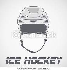 Add details to draw the shell of the helmet. Ice Hockey Helmet Sketch Style Sports Vector Illustration Isolated On Background Canstock