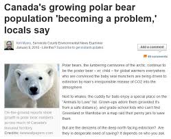 Polar Bears Becoming A Problem In Some Arctic Towns Survey