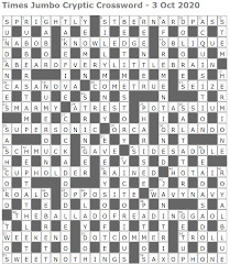 Consider the fictional example of 'lwxt'. Times Jumbo Cryptic Crossword 1462 Lucian Poll S Web Ramblings