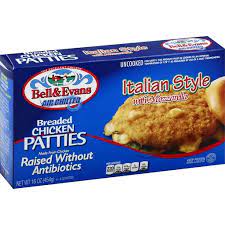 These appetizers are really straight forward to make, and it's a great recipe for the kids to help with. Bell Evans Air Chilled Chicken Patties Italian Style With Mozzarella Breaded Organic Shelburne Grocery