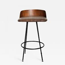 18 wide x 18 deep x 40.5 high, with a seat height of 30.5 inches. Chet Beardsley Mid Century Modern Walnut Bar Stool By Chet Beardsley
