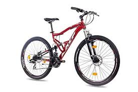 Kcp 27 5 Zoll Mountainbike Fahrrad Mtb Attack Rot Schwarz Vollfederung Mountain Bike Unisex Fur Herren Damen Oder Jungen Mtb Fully Mit 21 Gang Shimano Sch Con Imagenes