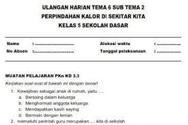 Contoh kop soal ujian sekolah sd. 16 Contoh Kop Soal Ulangan Semester Sd Png Serverupsus