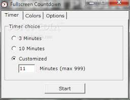 If you want to pause the timer, no problem, just press the pause button and if you want to continue, press the resume button. Download Fullscreen Countdown 1 0