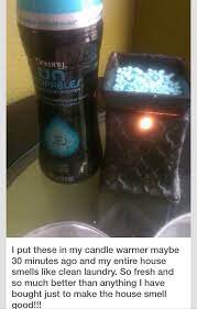 Make Your House Smell Good For Way Cheap Put Downy Unstoppables In A Candle Warmer And It Smells Fantastic Oranges Pe House Smell Good House Smells Smell Good