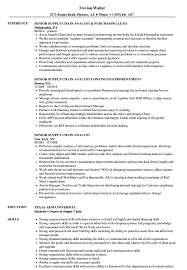 The supply chain analyst does this by collecting data on supply chain progress. Senior Supply Chain Analyst Resume Samples Velvet Jobs