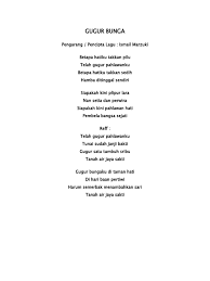 Lagu wajib nasional ini dikumandangkan setiap tahun. Lirik Gugur Bunga