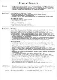 Teaching Resume Example Sample Teacher Resume Teaching Resume Examples Teacher Resume Examples Teaching Resume