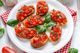 Bruschetta con aceite de oliva