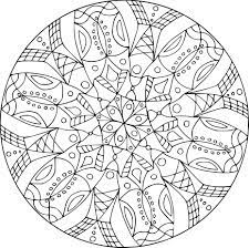 Coloriage Adulte Rosace A Imprimer