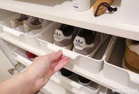 下駄箱の靴収納におすすめ おしゃれで使いやすい100均の整理収納グッズ ブログレポート 収納 アイデア 収納 インテリア 収納