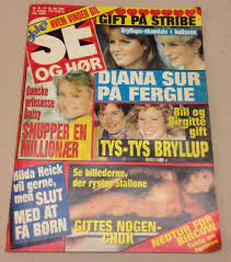 PRINCESS DIANA SARAH FERGIE FERGUSON + NUDE GITTE NIELSEN Danish Magazine  1986 | eBay