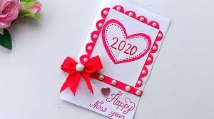 As year 2019 is going back to home and year 2020 is coming towards us, its celebrations time for most of us to enjoy new year eve along with. Beautiful Handmade Happy New Year 2020 Card Idea Diy Greeting Cards For New Year Youtube