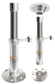 Removable Telescopic Height Adjustable Table Pedestal Locking Surface Mount Boat 7091045802639 Ebay Adjustable Table Boat Table Pedestal