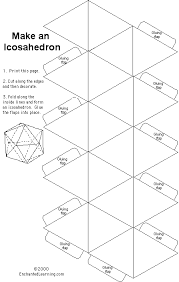 Icosahedron Enchantedlearning Com In 2020 Paper Art Craft Paper Template Origami Paper