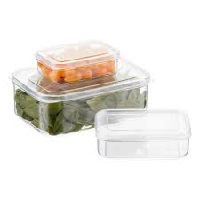 Lustroware Crystal Clear Rectangular Food Storage Food Storage Glass Food Storage Containers Food