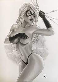 Comic Art Shop :: Phillip Anderson's Comic Art Shop :: Sexy Black Cat by  Fabiano Oliveira:: The largest selection of Original Comic Art For Sale On  the Internet