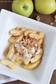 Add everything to a blender and blend until very smooth. Baked Apples With Yogurt Granola Yummy Healthy Easy