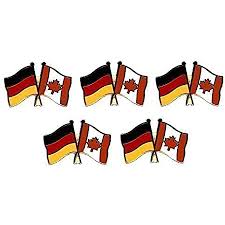 Wo die flüchtlingswelle die lösung und nicht das problem ist. 5er Pack Deutschland Kanada Freundschaftspin Yantec Pin Flagge Amazon De Sport Freizeit