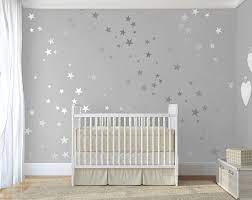 argent confettis etoiles stick sur argent art mural vinyle mural sticker autocollant etoil decoration de chambre d enfant deco chambre enfant deco chambre bebe