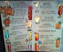 Review Trader Sam S Enchanted Tiki Bar The Disney Food Blog Tiki Drinks Disneyland Hotel Drink Menu